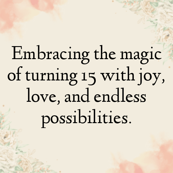 15th Birthday Captions Photo For Instagram-7YEDVD