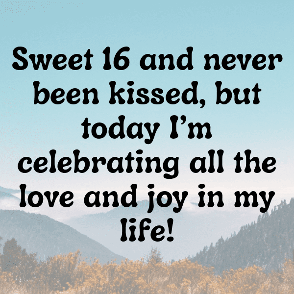 16th Birthday Captions Photo For Instagram-NIATiC