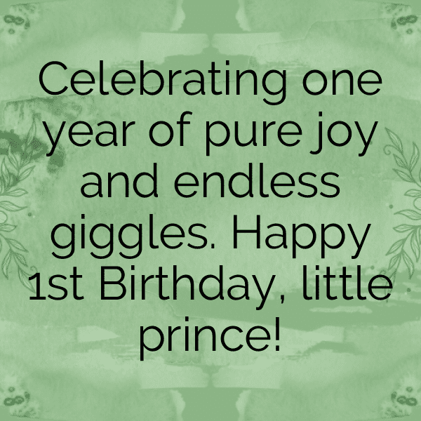 1st Birthday Captions Photo For Instagram-y1AXS4