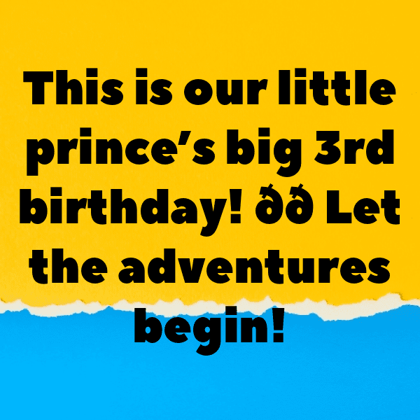 3rd Birthday Captions Photo For Instagram-TQNNmU