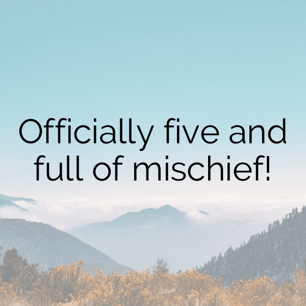 5th Birthday Captions Image For Instagram-IYX85H