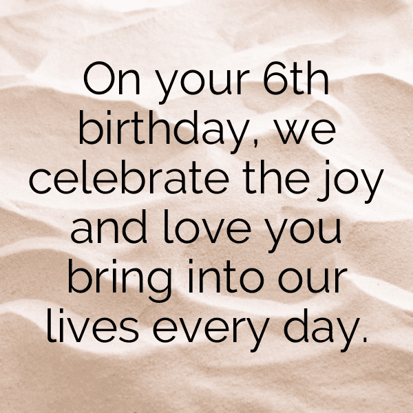 6th Birthday Captions Photo For Instagram-Zhdwh6