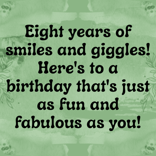 8th Birthday Captions Photo For Instagram-Wdl05L