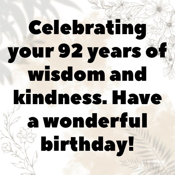 92nd Birthday Captions Photo For Instagram-5Ar96s