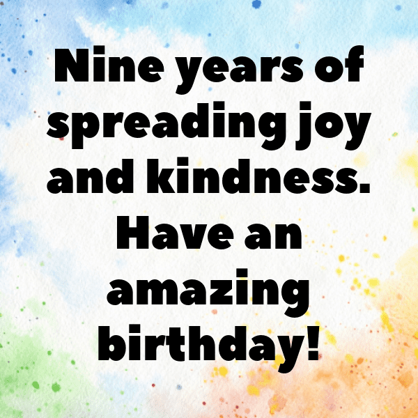 9th Birthday Captions Image For Instagram-YMDprU