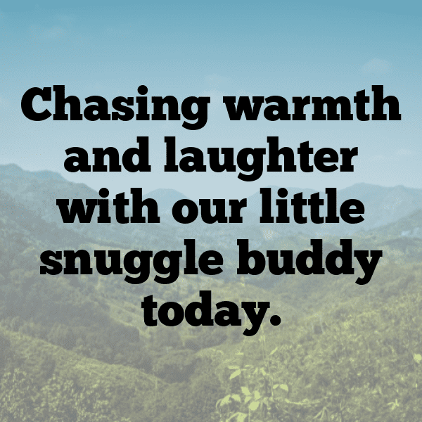 Cozy Snuggles Baby Captions Photo for Instagram-4xABoK