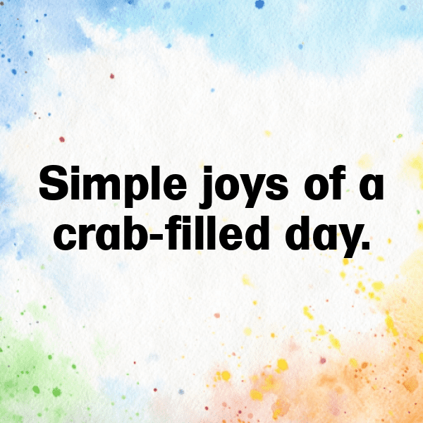 Crab Captions Photo For Instagram-f04hzx