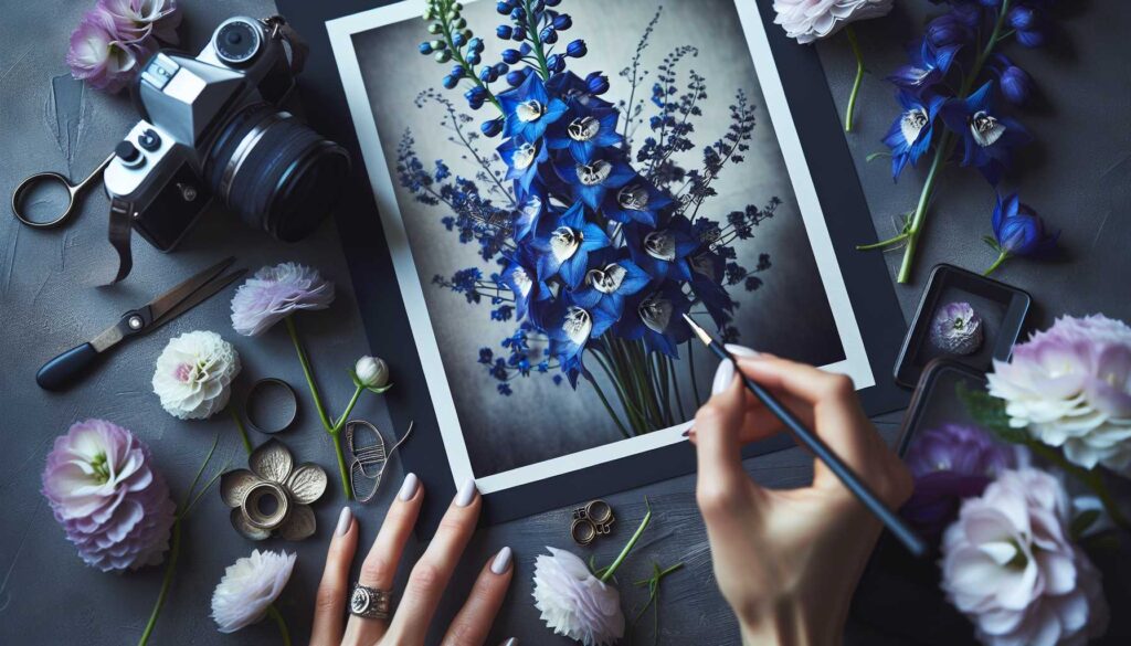 delphinium captions for instagram - featured image