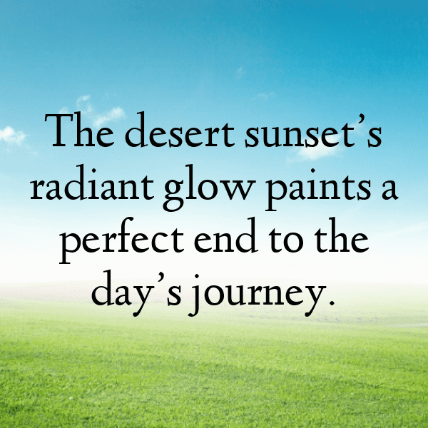 Desert Sunset Captions Photo for Instagram-vZzvzB