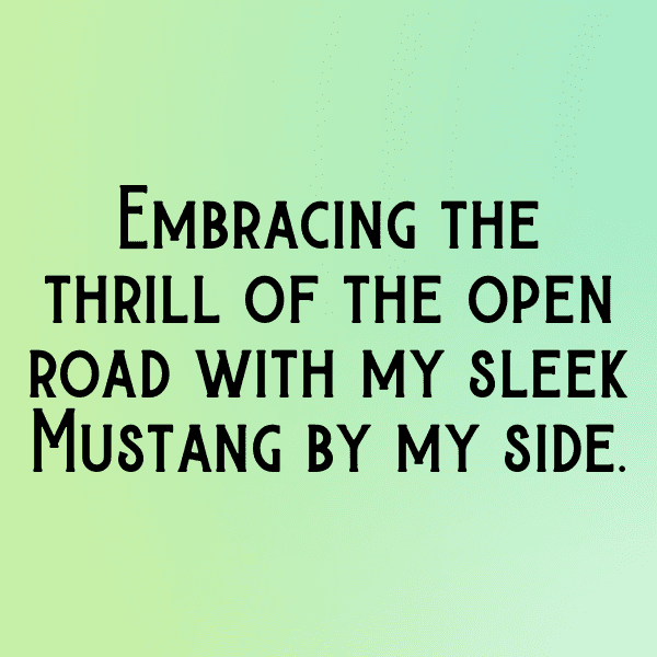 Ford Mustang Captions Image for Instagram-URgxq5