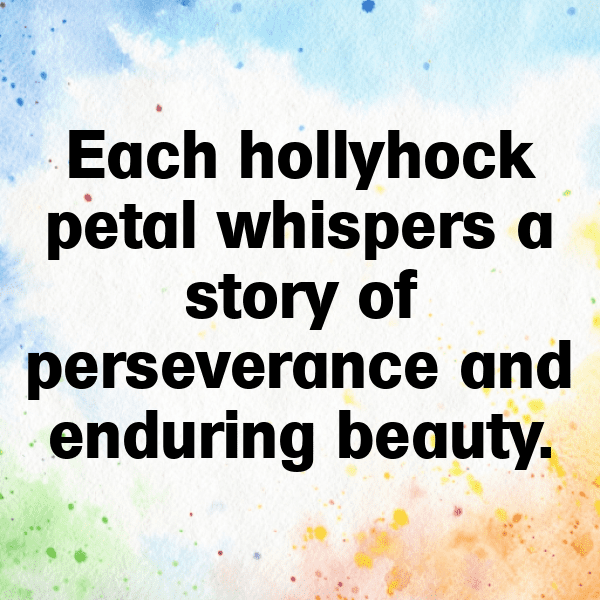 Hollyhock Captions Photo For Instagram-VxfVAK