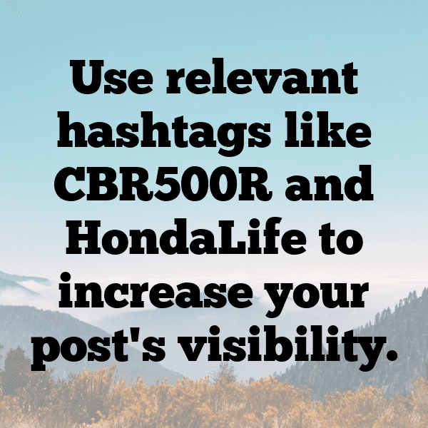 Honda CBR500R Captions Photo for Instagram-4IVOuF