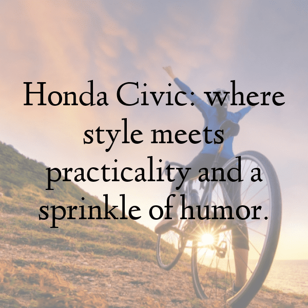Honda Civic Captions Photo for Instagram-AhxO1W
