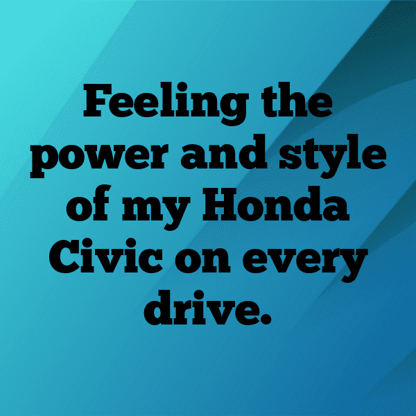 Honda Civic Captions Photo for Instagram-fEtC7r
