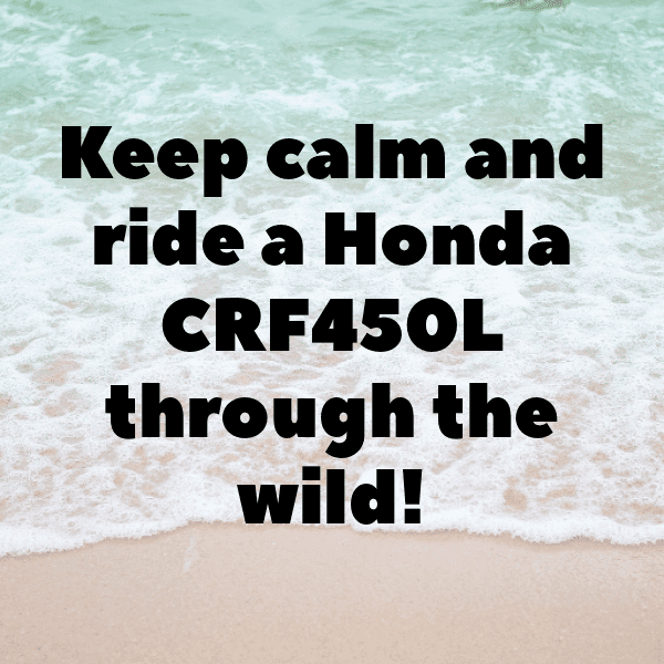 Honda CRF450L Captions Photo for Instagram-Kmhofp