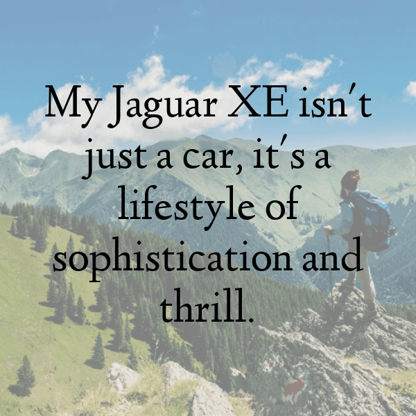 Jaguar XE Captions Image for Instagram-AsBNaE