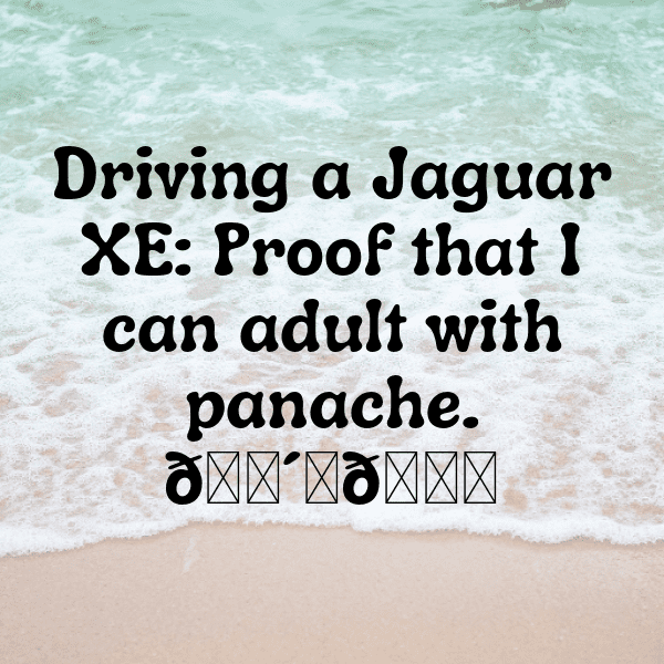 Jaguar XE Captions Photo for Instagram-gwZtKZ