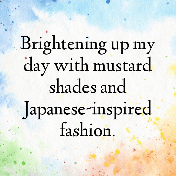 Japanese Mustard Captions Photo For Instagram-aimPrC