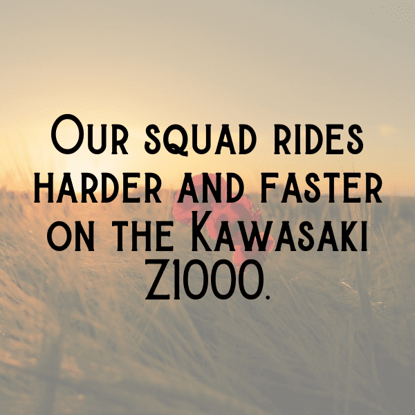 Kawasaki Z1000 Captions Image for Instagram-KJ7PCC