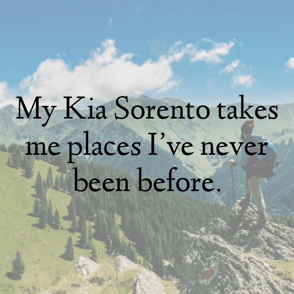 Kia Sorento Captions Photo for Instagram-DMhUqG