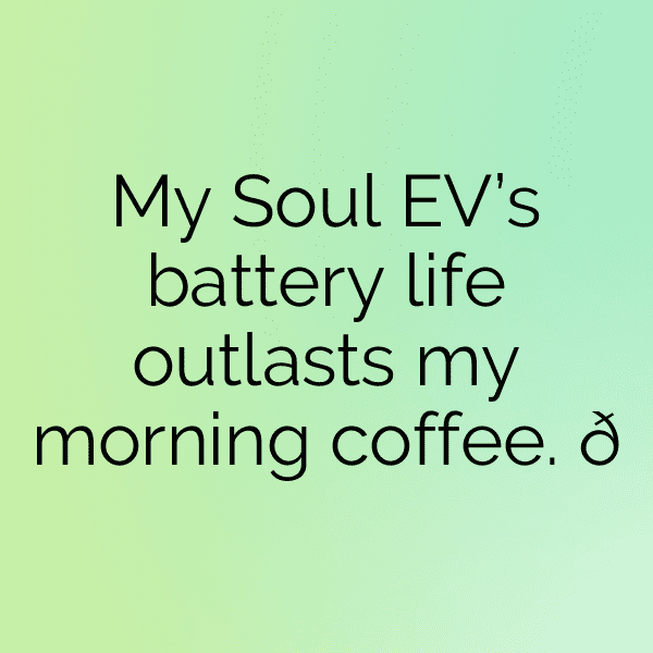 Kia Soul EV Captions Image for Instagram-la6J4Z