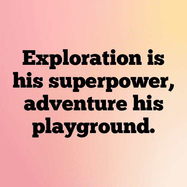 Little Explorer Boy Captions Photo for Instagram-4upr2M