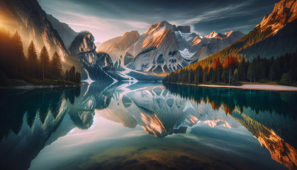 mountain reflection captions for instagram - featured image