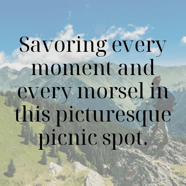 Nature Picnic Captions Image for Instagram-G5POCE