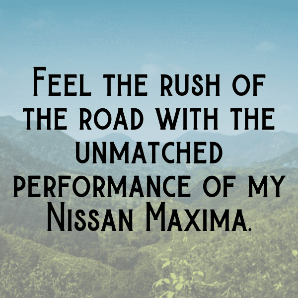 Nissan Maxima Captions Image for Instagram-OoCg61