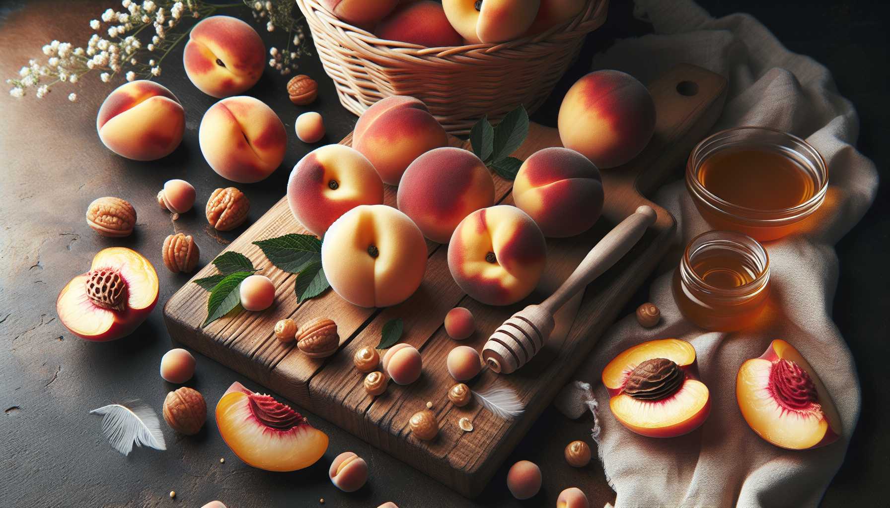 peach captions for instagram - featured image