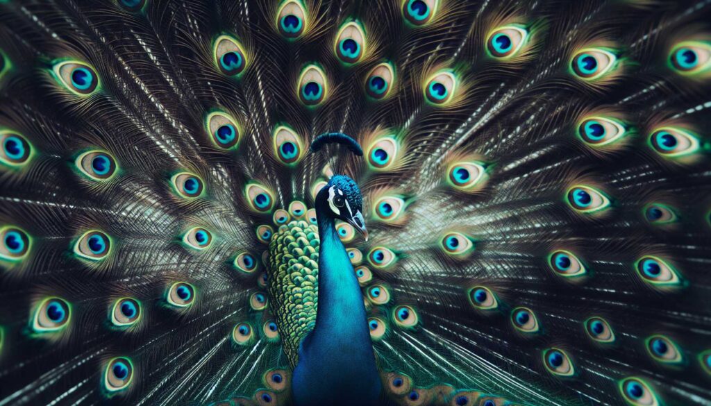 peacock captions for instagram - featured image
