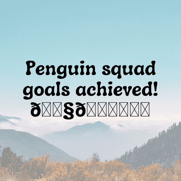Penguin Captions Image For Instagram-vG1ZbT