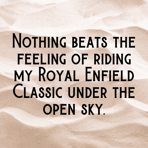 Royal Enfield Classic 500 Captions Photo for Instagram-lYsZo2