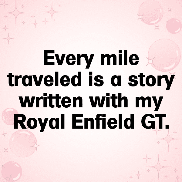 Royal Enfield Continental GT Captions Image for Instagram-TGLaOb