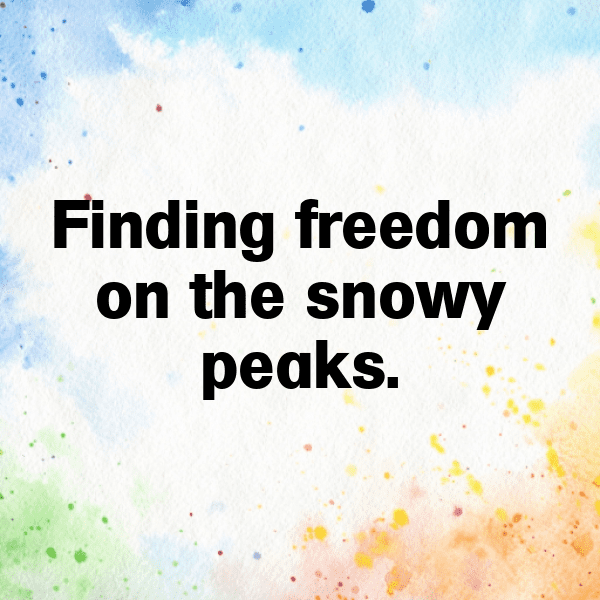 Skiing Captions Photo for Instagram-IArkRG