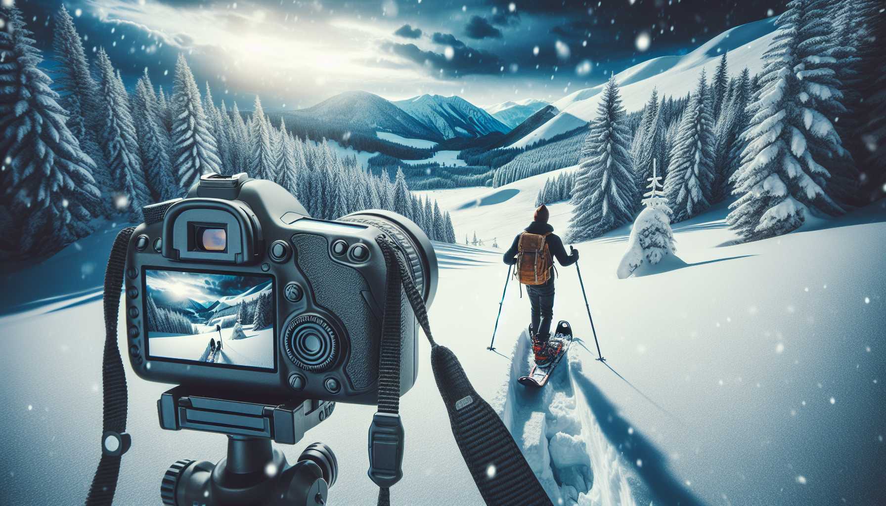 snowshoeing captions for instagram - featured image