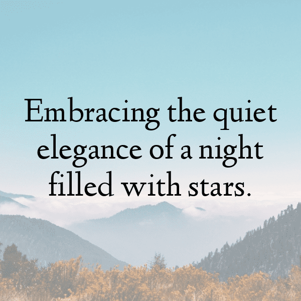 Starry Night Captions Image for Instagram-Vagepv