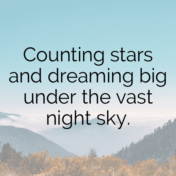 Starry Night Captions Photo for Instagram-G2RqHa