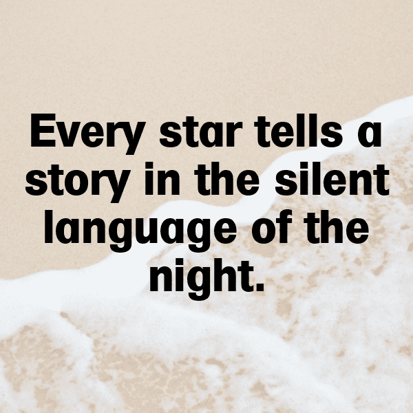 Starry Sky Captions Image for Instagram-QSYTLY