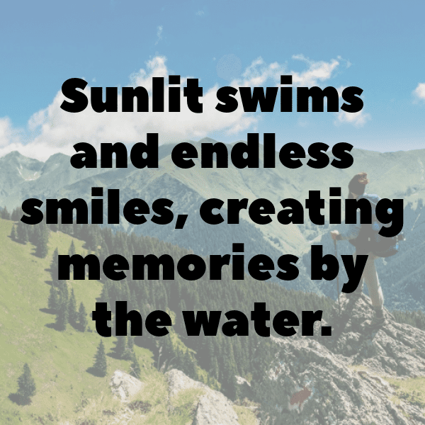 Swimming Captions Image for Instagram-vigcgc