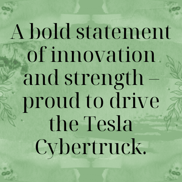 Tesla Cybertruck Captions Image For Instagram-GryMSl