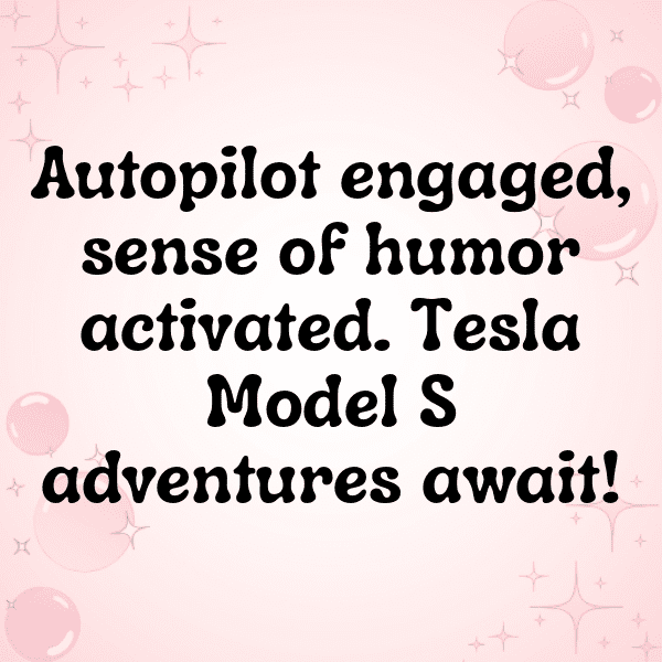 Tesla Model S Captions Photo for Instagram-H51lq2