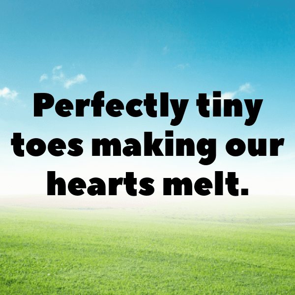 Tiny Toes Baby Captions Photo for Instagram-L5LpHg