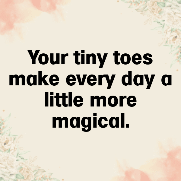 Tiny Toes Baby Captions Photo for Instagram-YmmBuM