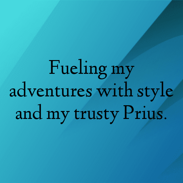 Toyota Prius Captions Image for Instagram-6L2e3e