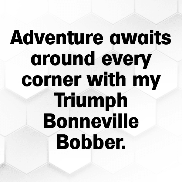 Triumph Bonneville Bobber Captions Photo for Instagram-aGSRJj