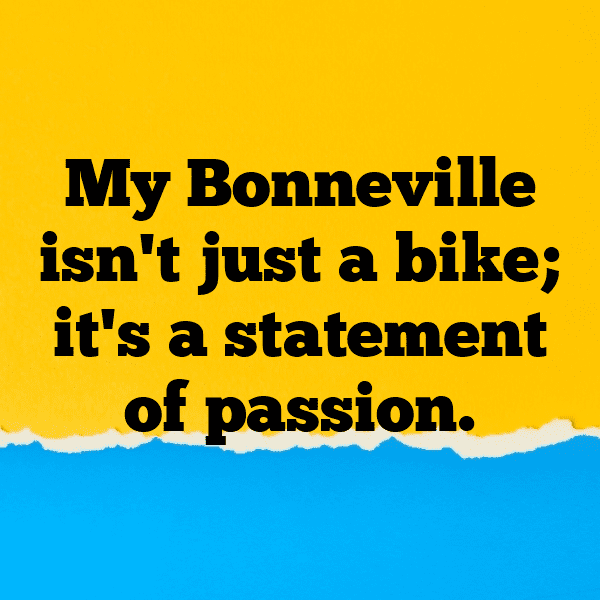 Triumph Bonneville Captions Image for Instagram-HheW2p